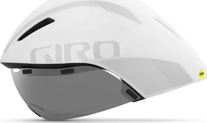 Attēls no Giro Kask czasowy GIRO AEROHEAD INTEGRATED MIPS matte white silver roz. S (51-55 cm) (NEW)
