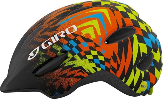 Picture of Giro Kask dziecicy juniorski GIRO SCAMP MIPS Rozmiar kasku: XS(45-49 cm), Wybierz kolor: Matte Black Check Fade