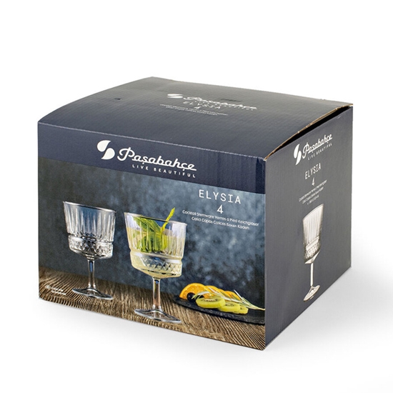 Picture of Glāzes 260ml vīnam-kokteiļiem 4gab. elysia