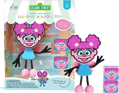 Изображение Glo Pals Glo Pals, Posta do kpieli Abby - zestaw z dwiema kostkami sensorycznymi wieccymi w wodzie