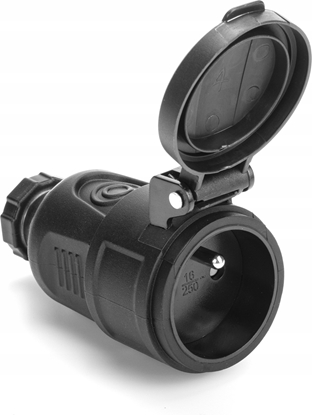 Picture of Gniazdo hermetyczne HAND PRO LINE PLASTROL IP44 2P+Z 16A czarna