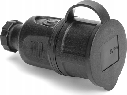 Picture of Gniazdo hermetyczne SCHUKO HAND PRO LINE PLASTROL IP44 2P+Z 16A czarna