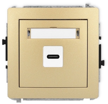 Picture of Gniazdo USB Karlik Deco 29DGUSB-7 pojedyncze C-C zote