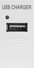 Picture of Gniazdo USB z ładowarką pasuje do szklanych ramek MCE727W Białe