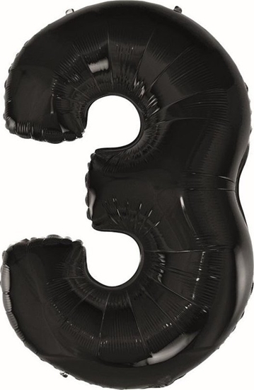 Изображение GoDan Balon foliowy B&C czarny 92cm