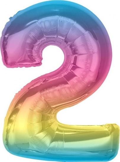 Изображение GoDan Balon foliowy cyfra 2 tczowa Smart 92cm