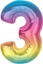 Изображение GoDan Balon foliowy cyfra 3 tczowa Smart 92cm