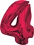 Picture of GoDan Balon foliowy cyfra 4 czerwona Smart 92cm