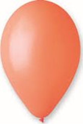 Attēls no GoDan Balon pastel pomaraczowy 12"" paczka 100 szt., rednica 30 cm (12"), obwód 95 cm