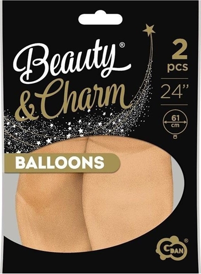 Изображение GoDan Balony Beauty&Charm pastelowe cieliste 61cm 2szt