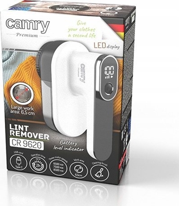 Изображение Camry Lint remover | CR 9620 | White/Black | Rechargeable battery | 10 W