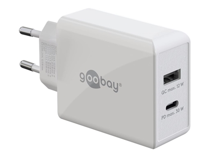 Attēls no Goobay | Dual USB-C PD Fast Charger (30 W) | 61674