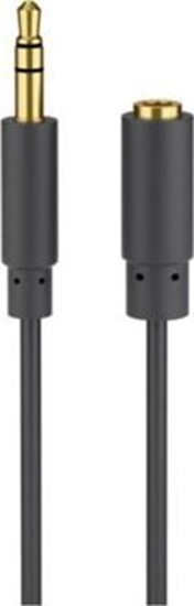 Picture of Goobay Headphone and audio AUX extension cable; 3.5 mm; 3-pin; slim 97122