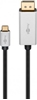 Picture of Goobay USB-C to DisplayPort Adapter Cable 60176 2 m, Silver/Black, DisplayPort, Type-C
