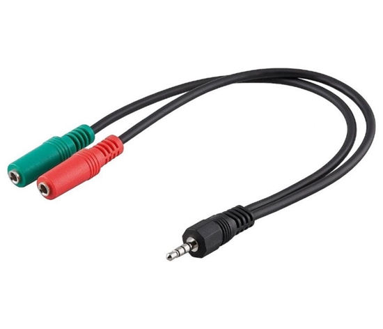 Picture of Goobay 50467 PC Computer Headset Adapter Splitter to 3.5mm (4pin)