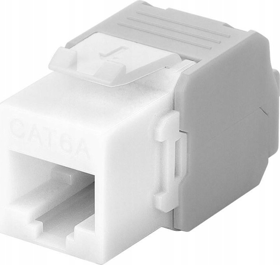 Изображение Goobay CAT 6A gniazdo Keystone RJ45, UTP, 500 MHz - Wersja kolorystyczna Biay