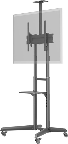 Изображение Goobay Floor stand | 59508 TV Presentation Stand Pro (Size L) | Adjustable Height, Tilt | 37-70 " | Black
