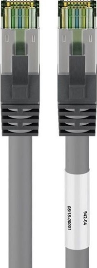 Изображение Goobay Goobay CAT 8.1 patch cable, S / FTP (PiMF), gray, 2 m - LSZH halogen-free, copper AWG 24 (55137)