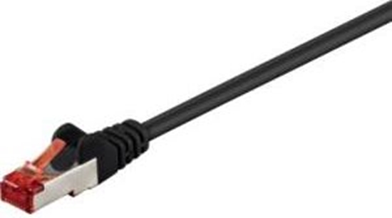 Изображение Goobay Kabel krosowy patchcord S/FTP PiMF kat. 6 LSZH czarny 10m (68694)