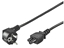 Изображение Goobay NK 114 S-180 Power Cord CEE 7/7 (Type-F) to C5, 1.8 m, Black