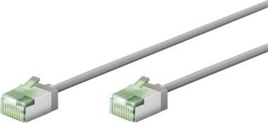 Изображение Goobay Ultra-elastyczny CAT 8.1 kabel krosowy, slim, U/FTP, szary - Dugo kabla 5 m