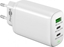 Picture of Goobay 65408 USB-C PD GaN Multiport Fast Charger (65 W), White