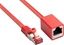 Attēls no Good Connections RNS Patch cable extension with latch protection, Cat. 6, S/FTP, PiMF, PVC, 250MHz, OFC, CU, red, 2m, Good Connections (8063VR- 020R)