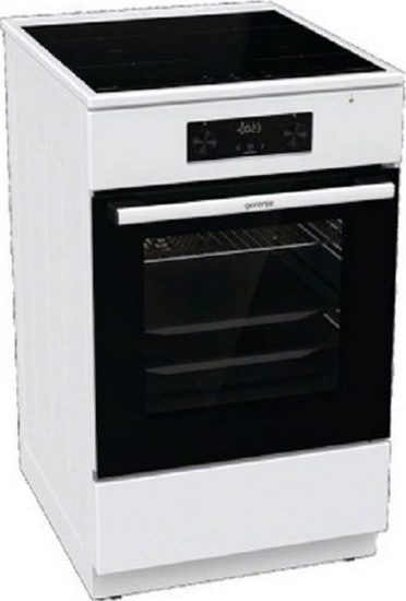 Picture of Gorenje | Cooker | GEIT5C60WPG | Hob type Induction | Oven type Electric | White | Width 50 cm | Grilling | Depth 59.4 cm | 70 L