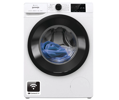 Picture of Gorenje Washing machine | WPNEI82A1SWIFI | Energy efficiency class A | Front loading | Washing capacity 8 kg | 1200 RPM | Depth 55 cm | Width 60 cm | Display | LED | Steam function | White