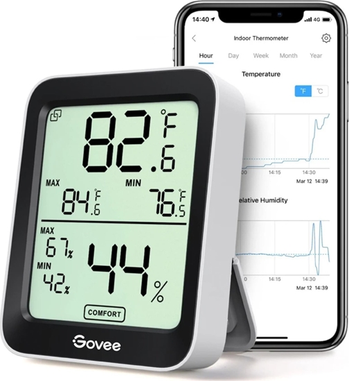 Picture of Govee - Bluetooth Thermometer Hygrometer with Screen