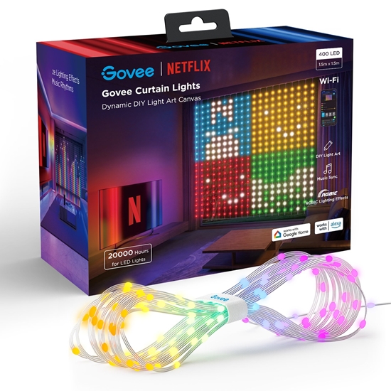 Picture of Govee H70BC Netflix Co-branding LED Strip for Curtains Wi-Fi / Bluetooth / 3m