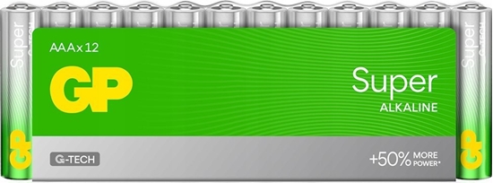 Picture of GP 1x12 GP Super Alkaline 1,5V AAA Micro LR03 Rel.03024AETA-S12