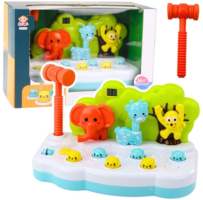 Attēls no Gra Zrcznociowa Zwierztka Whack-A-Mole Licznik Motek Kolorowa LEAN Toys