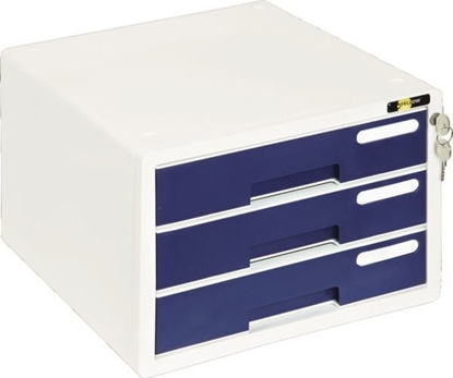 Picture of Grand POJEMNIK Z 3 SZUFLADAMI PLASTIKOWY NA ZAMEK YELLOW ONE GRAND YL-S903 GRANAT