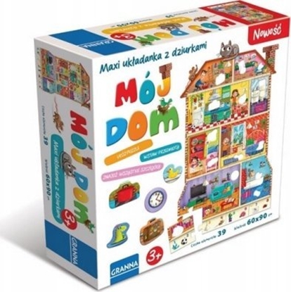 Изображение Granna UKLADANKA EDUK MOJ DOM 39EL PLX GRN PUD