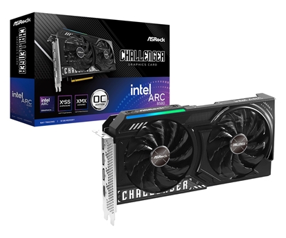 Picture of Graphics Card|ASROCK|Intel Arc A580|12 GB|GDDR6|192 bit|PCIE 4.0 8x|GPU 2740 MHz|Dual Slot Fansink|1xHDMI|3xDisplayPort|B580CL12GO
