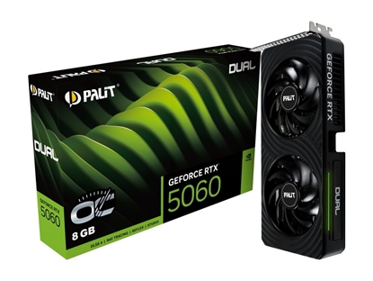Picture of Karta graficzna Palit GeForce RTX 5060 Dual OC 8GB GDDR7 DLSS4 (NE75060S19P1-GB2063D)