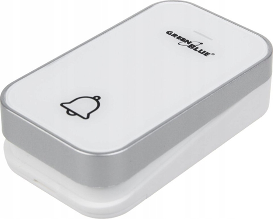 Picture of GreenBlue Nadajnik dzwonka kinetyczny bezprzewodowego GreenBlue, bezbateryjny, biay, zasig do 200m, IP44, GB158 W