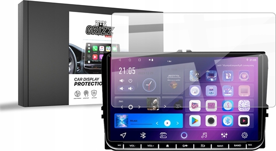 Picture of GrizzGlass Folia ceramiczna GrizzGlass CarDisplay Protection do radia samochodowego Android 2DIN 9" Volkswagen Skoda Seat
