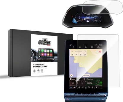Attēls no GrizzGlass Folia ceramiczna GrizzGlass CarDisplay Protection do Renault Symbioz 10,4" 2024 [2w1]