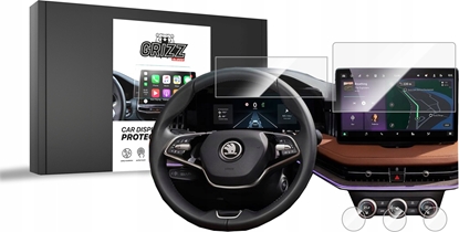 Attēls no GrizzGlass Folia ceramiczna GrizzGlass CarDisplay Protection do Skoda Kodiaq 2 10" 2024 [5w1]