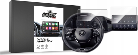 Изображение GrizzGlass Folia ceramiczna GrizzGlass CarDisplay Protection do Skoda Kodiaq 2 13" 2024 [2w1]