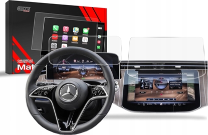 Attēls no GrizzGlass Folia matowa GrizzGlass CarDisplay Protection do Mercedes E Klasa W214 Widescreen 2023-2024 [2w1]