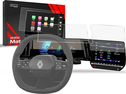 Attēls no GrizzGlass Folia matowa GrizzGlass CarDisplay Protection do Renault Austral 9" 2022-2024 [2w1]