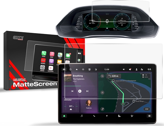 Picture of GrizzGlass Folia matowa GrizzGlass CarDisplay Protection do Skoda Octavia 4 10" 2024 [2w1]