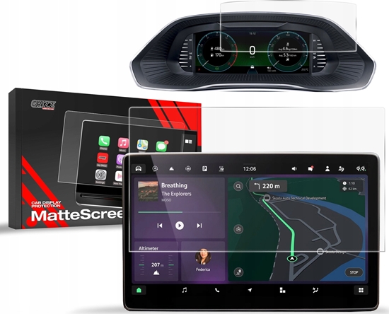 Picture of GrizzGlass Folia matowa GrizzGlass CarDisplay Protection do Skoda Octavia 4 13" 2024 [2w1]