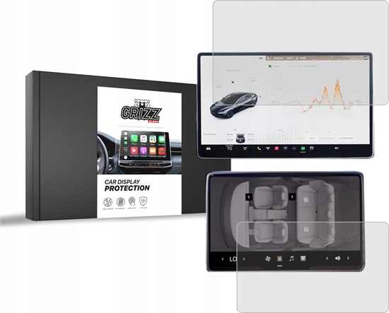 Picture of GrizzGlass Folia matowa GrizzGlass CarDisplay Protection do Tesla Model 3 Highland 2023 [2w1]