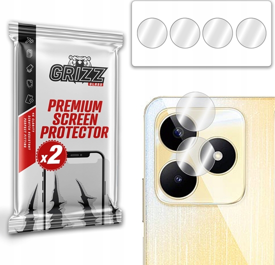 Picture of GrizzGlass Szko na aparat GrizzGlass HybridGlass Camera do Realme Narzo N53