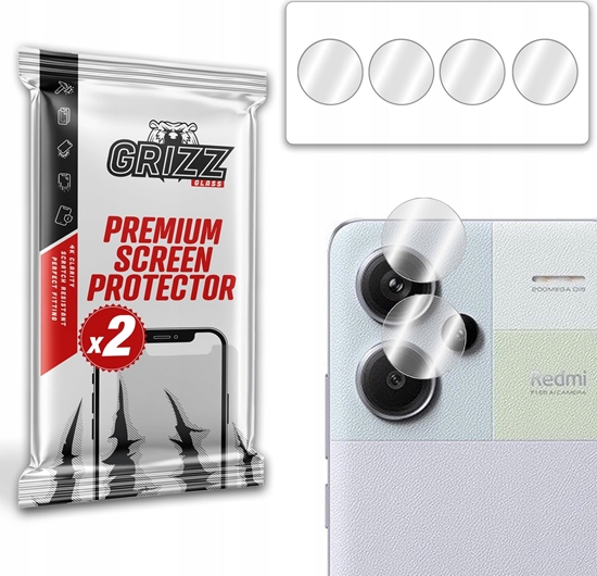 Изображение GrizzGlass Szko na aparat GrizzGlass HybridGlass Camera do Xiaomi Redmi Note 13 Pro+ Plus 5G