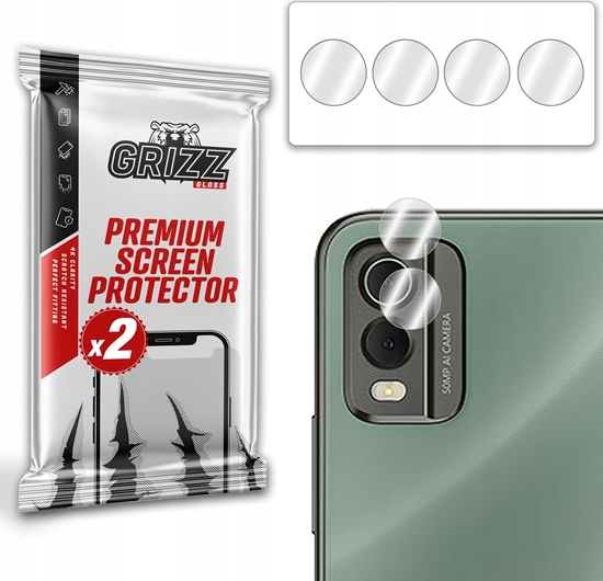 Изображение GrizzGlass Szko na aparat GrizzGlass HybridGlass Camera Nokia C32